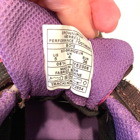 Merrell Mid Lace Boys Girls Trail Hikers - Picture 8 of 10